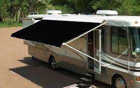 picture of a RV awning, do you need awning repair or replacement?  RV awning tips.